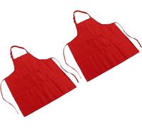 Tablier imperméable - Tablier pour barbecue et cuisson - Protection pour la cuisine - Design réglable - Lot de 2 - Doux et respirant