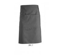 Tablier mi-long - SOL S - 88020 - Gris foncé - Taille unique - Lavable à 60°C