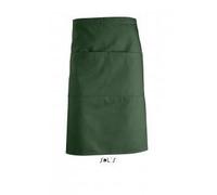 Tablier mi-long - SOL S - 88020 - Vert bouteille - Taille unique 90x65 cm - Lavable à 60°C