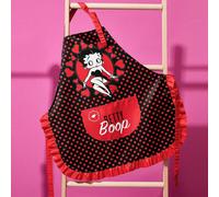 Tablier mignon à imprimé cœur, imperméable et résistant aux taches, convient pour la cuisine et la pâtisserie, idées de cadeaux, fête, vacances, Saint-Valentin Taille UniquePolyester