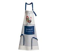 Tablier recy rench Cocorico Winkler Bleu 85x72 cm