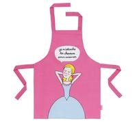Tablier toile cirée enfant Petit Jour Princesse Je M'Attache Les Cheveux Rose 41x55x0,5 cm