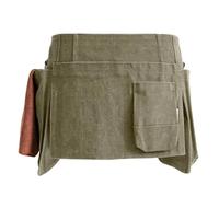 Tablier utilitaire multi-poches en tissu Oxford avec ceinture | Tablier de charpentier pour le travail du bois, la maison, l'atelier, le barbier, le jardin, le chantier