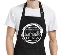 Tabliers de cuisine pour femme avec poches, tabliers pour barbecue, barbecue, chef, cuisine, cadeaux d'anniversaire amusants pour homme, papa, maman, mari, épouse, Noël, Thanksgiving, fête des pères