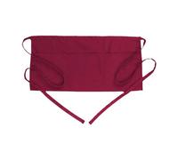 Tabliers de serveuse avec 3 poches, tablier de serveuse à la taille pour homme et femme, tablier de serveur commercial, demi-taille pour cuisine, restaurant, travail, serveuse, chef, cuisine