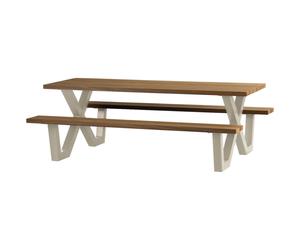 TABLO - Table picnic pied beige L206 Beige