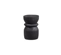 Tabouret Ø28x40 cm bois noir Bikkel