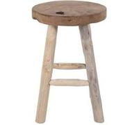 Tabouret 4 Pieds en Teck Brut Naturel - CLACIKO - ALTOBUY Bois G