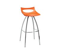Tabouret 4 Pieds Sans Accoudoirs Scab Diablito 2291 30 Orange