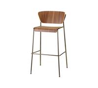 Tabouret 4 Pieds Sans Accoudoirs Scab Lisa Wood 2854 NL NC Canaletto noyer