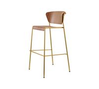 Tabouret 4 Pieds Sans Accoudoirs Scab Lisa Wood 2854 OS NC Canaletto noyer