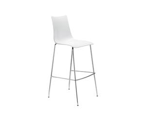 Tabouret 4 Pieds Sans Accoudoirs Scab Zebra Antichoc 2545 310 Blanc plein