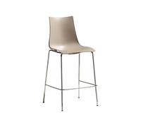 Tabouret 4 Pieds Sans Accoudoirs Scab Zebra Technopolymère 2566 15 Gris tourterelle