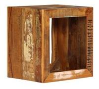 vidaXL Tabouret Table d'Appoint en bois de récupération solide 40x30x40 cm multicolore