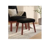 Vidaxl Repose-Pied Noir 45x29,5x39 Cm Similicuir Multicolore