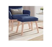 Tabouret 45x29,5x35 cm tissu bleu341428