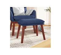 vidaXL Tabouret 45x29,5x35 cm tissu bleu341461 Bleu G