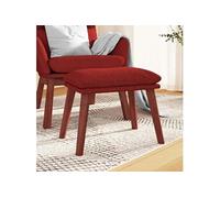 vidaXL Tabouret 45x29,5x35 cm tissu bordeaux341465 Rouge G