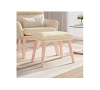 Tabouret 45x29,5x35 cm tissu crème341426