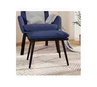 vidaXL Tabouret 45x29,5x35 cm tissu en similicuir bleu341519 Bleu G