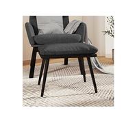 Tabouret 45x29,5x35 cm tissu en similicuir gris foncé341516