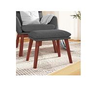 vidaXL Tabouret 45x29,5x35 cm tissu gris foncé341458 Gris foncé G