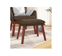 Vidaxl Repose-Pied Marron 45x29,5x35 Cm Tissu Multicolore
