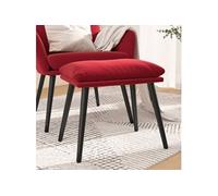vidaXL Tabouret 45x29,5x35 cm velours bordeaux341509 Rouge G