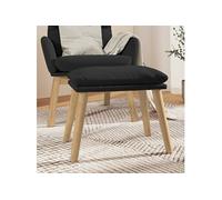 vidaXL Tabouret 45x29,5x35 cm velours noir341441 Noir G