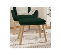 vidaXL Tabouret 45x29,5x35 cm velours vert foncé341437 Vert G