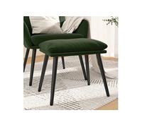 Tabouret 45x29,5x35 cm velours vert foncé341506