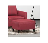 vidaXL Repose-pied Rouge bordeaux 60x50x41 cm Similicuir