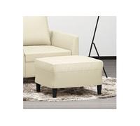 Tabouret 60x50x41 cm similicuir crème349288