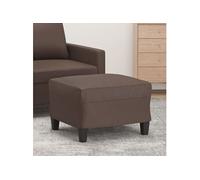 vidaXL Repose-pied en similicuir marron 60x50x41 cm