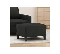 vidaXL Repose-pied Noir 60x50x41 cm Tissu