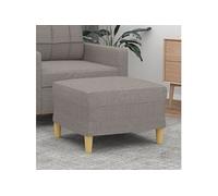 349270 vidaXL Repose-pied Taupe 60x50x41 cm Tissu