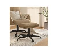 VIDAXL Repose-pied - Cappuccino similicuir