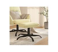 Tabouret 60x60x36 cm similicuir crème341590