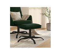 vidaXL Repose-pied Vert foncé 60x60x36 cm Velours