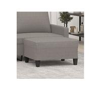 vidaXL Repose-pied Pouf Tabouret 70x55x41 cm Tissu Taupe