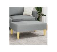 Tabouret 77x55x31 cm tissu gris clair379553