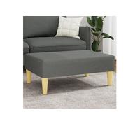 Tabouret 77x55x31 cm tissu gris foncé379554