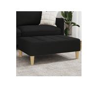 vidaXL Tabouret 77x55x31 cm tissu noir4007391 Noir G