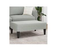 vidaXL Repose-Pied, Tabouret de Canapé, Pouf de Salon, Meuble de Salle de Séjour Chambre à Coucher Maison Intérieur, Gris Clair Velours