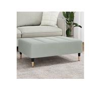 Tabouret 77x55x31 cm velours gris clair4007393