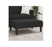 Repose pied noir 77x55x31 cm velours
