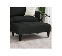 vidaXL Repose-pied 77x55x31 cm velours noir