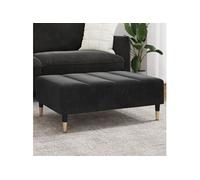 vidaXL Repose-pied - 77x55x31 cm - Noir