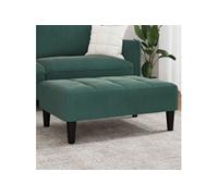 vidaXL Repose-pied 4007368 velours 77x55x31 cm Vert foncé