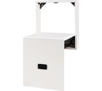Tabouret à chaussures mural pliable, blanc, peu encombrant, siège stable, capacité de charge 150 kg/330 lb